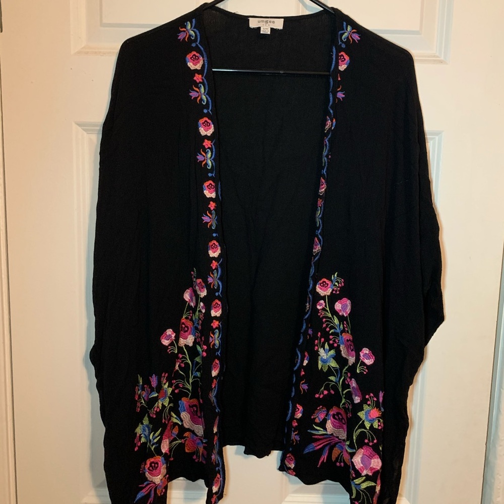 Black Cardigan with design